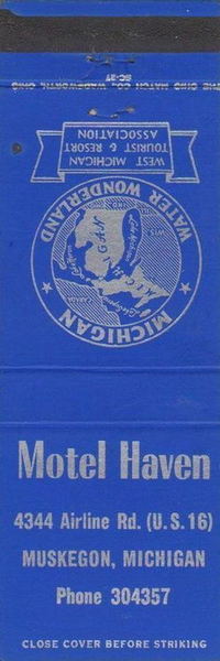 Airline Motel (Motel Haven) - Matchbook (newer photo)